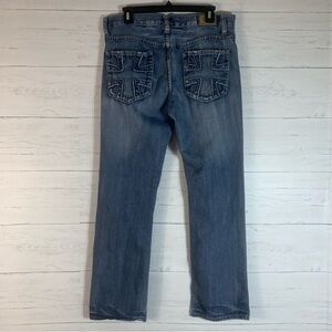 Red Camel original straight mens jeans cross on back pockets 34X30 Y2K, Grunge